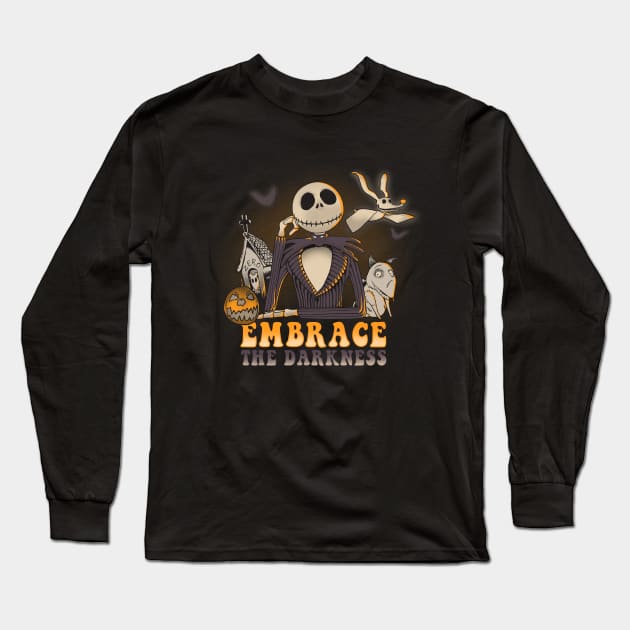 Embrace the Darkness Long Sleeve T-Shirt by leepianti